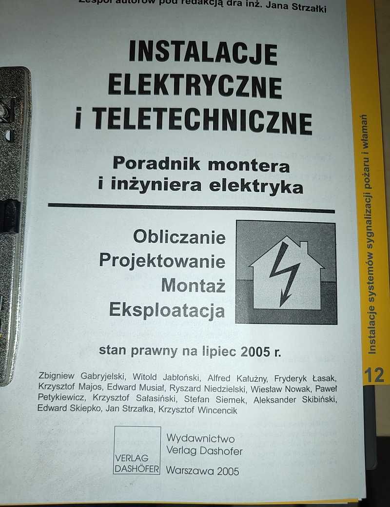 Instalacje elektryczne i teletechniczne poradnik 4t Verlag Dashofer