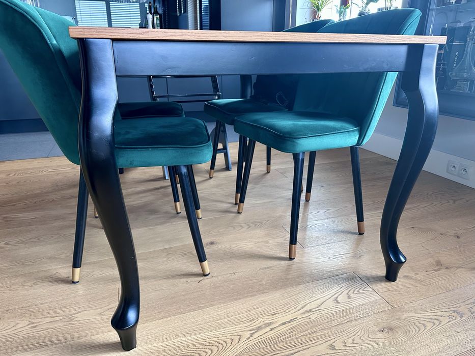 Komplet krzeseł drewno bukowe