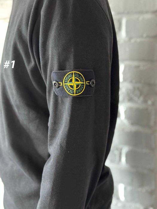 Черный свитшот Стон Исланд - Світшот Stone Island - Кофта Стон
