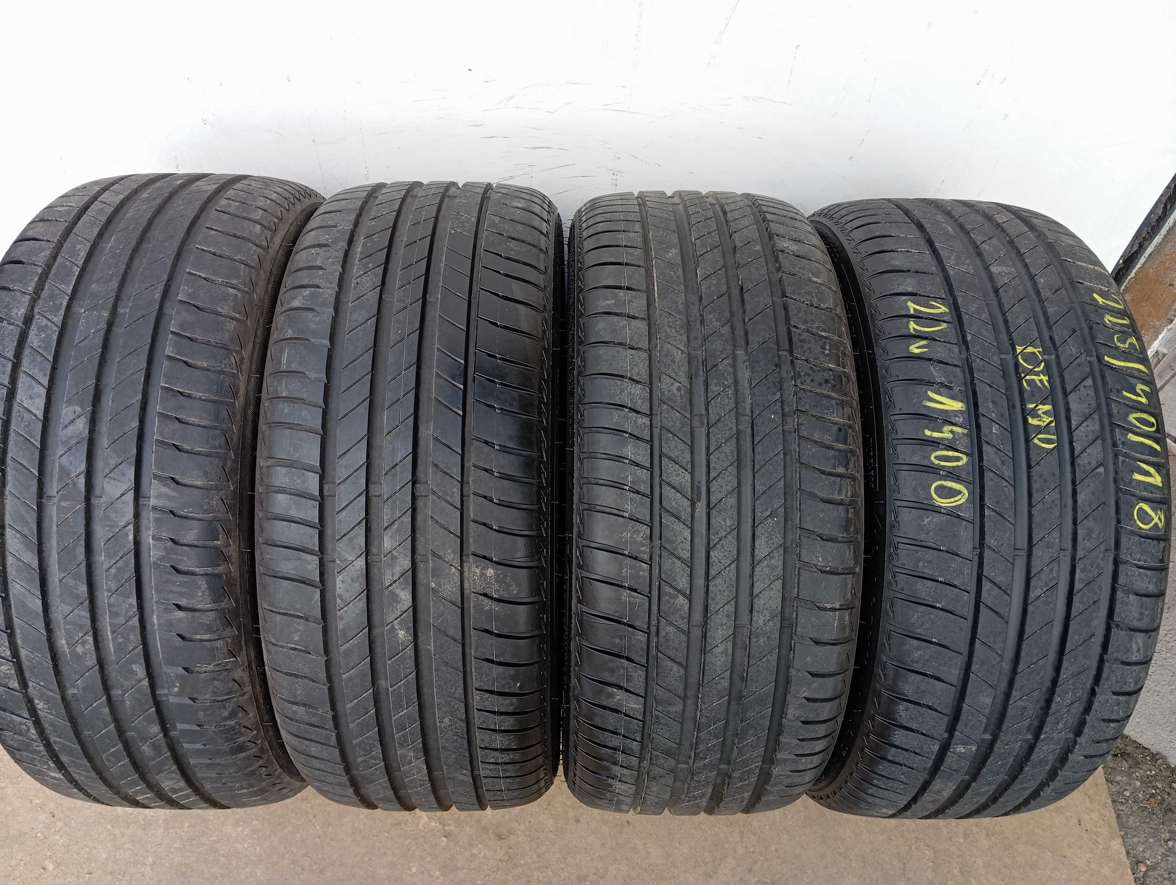 4x 225/40 R18 92Y Bridgestone Turanza T005, 2022r 7,4mm DEMO Jak nowe