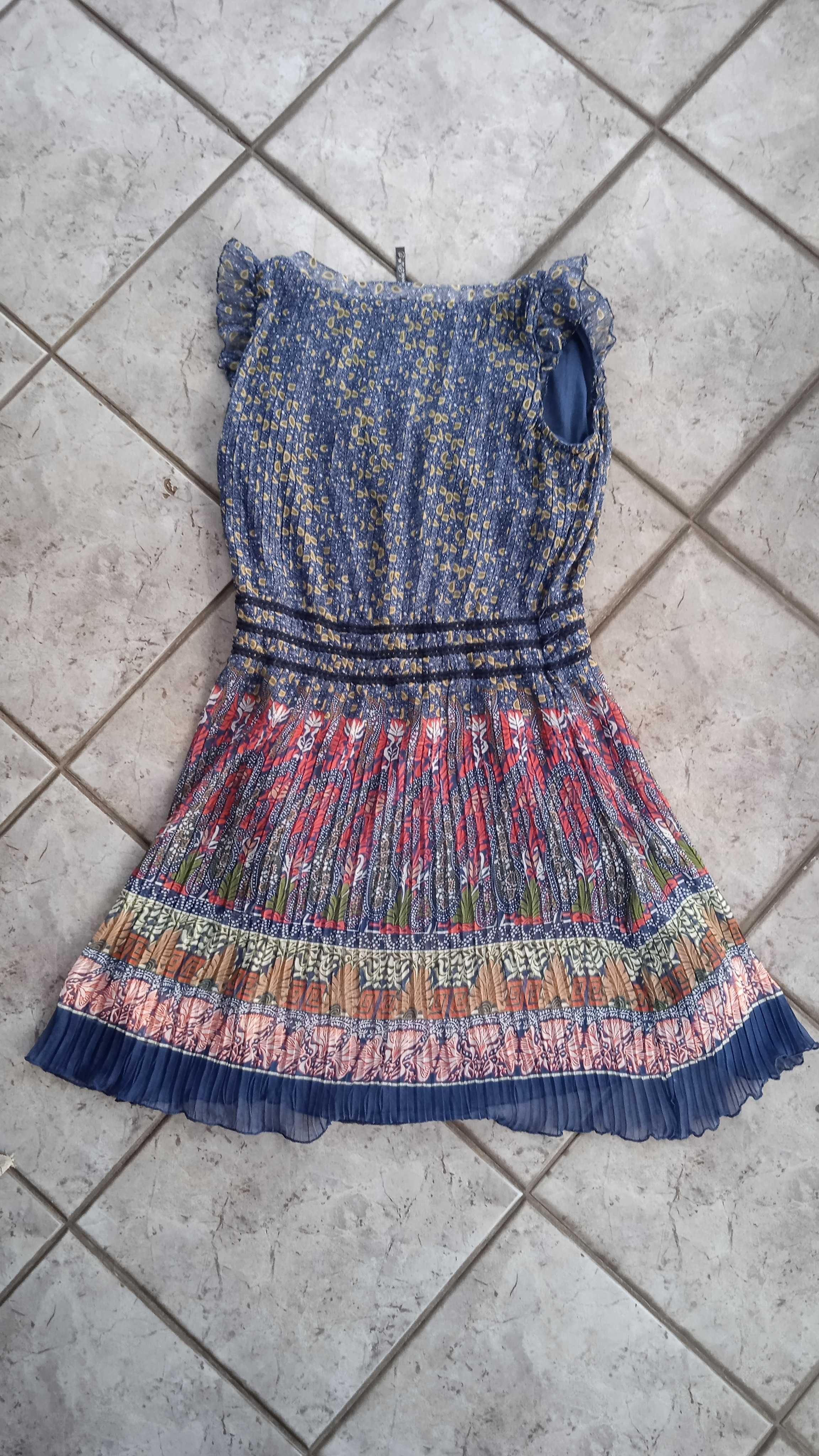 Sukienka letnia boho hippie annamoda piu xl 42 dla kolektywistki femin