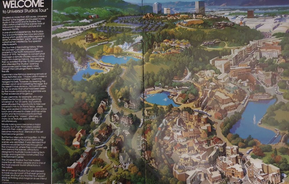 Belíssimo Guia Universal Studios Tour Hollywood - 1986/1987