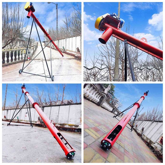 Шнековый погрузчик, шнек 110*6000 для зерна, конвейер, протруювач