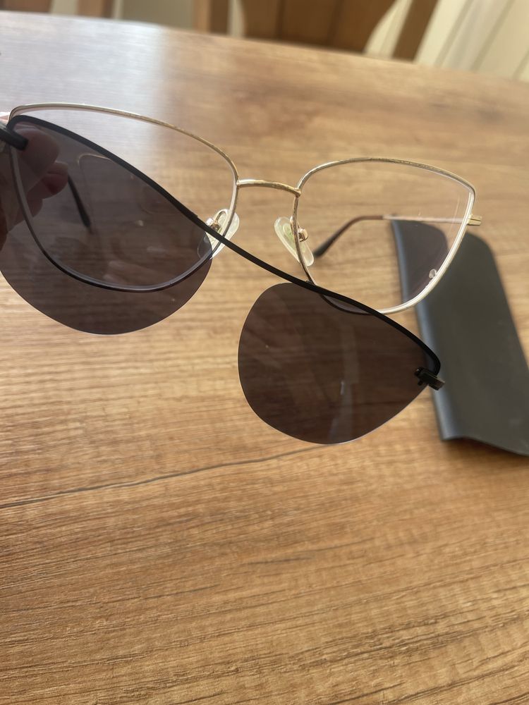 Oprawki okularowe z nakładkami słonecznymi magnes nie ray ban