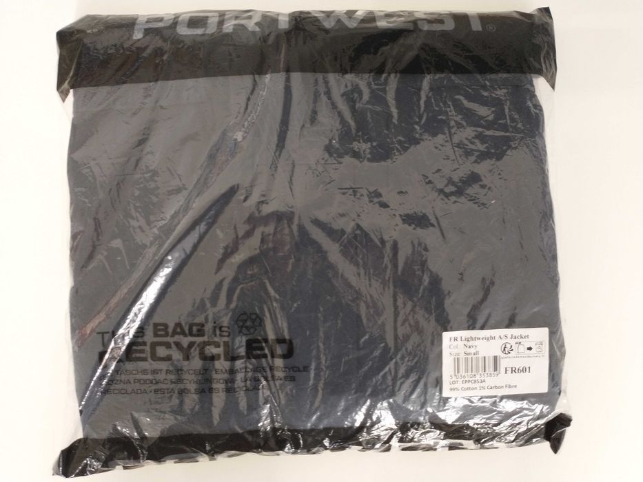 Portwest FR601 NOWA Bluza robocza trudnopalna Stretch granatowa r.S