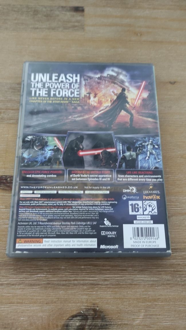 Star Wars The Force Unleashed Xbox One 360