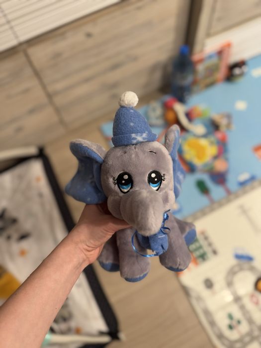 Drewniane układanki dla dzieci + gratis Pluszowy Słoń