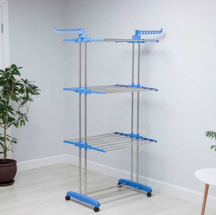 Сушилка для белья напольная Сушарка для білизни Багатоярусна