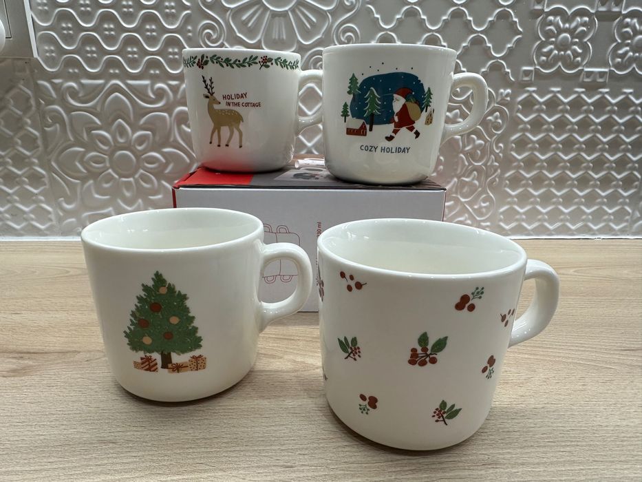 Kubki świąteczne 4 sztuki Home&You 230ml