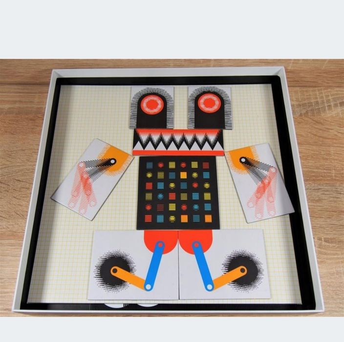 Kinoptik Roboty - układanka magnetyczno - optyczna Djeco