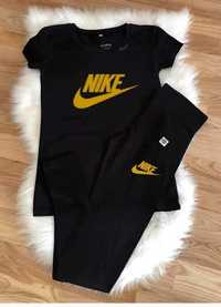 Komplet damski leginsy i bluzka Nike Puma Guess Tommy itp s-xl