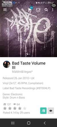 Bad taste Volume III bad company maldini vegas neurofunk drum n bass