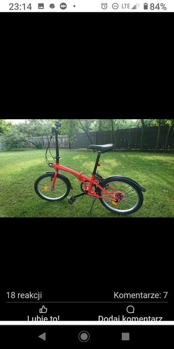 Rower skladany btwin decathlon