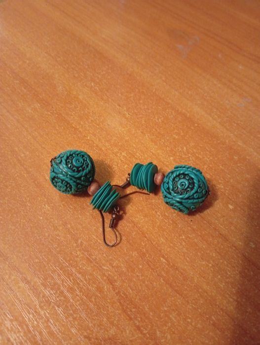 Серьги ручной работы из натур. материаловЛистай фото