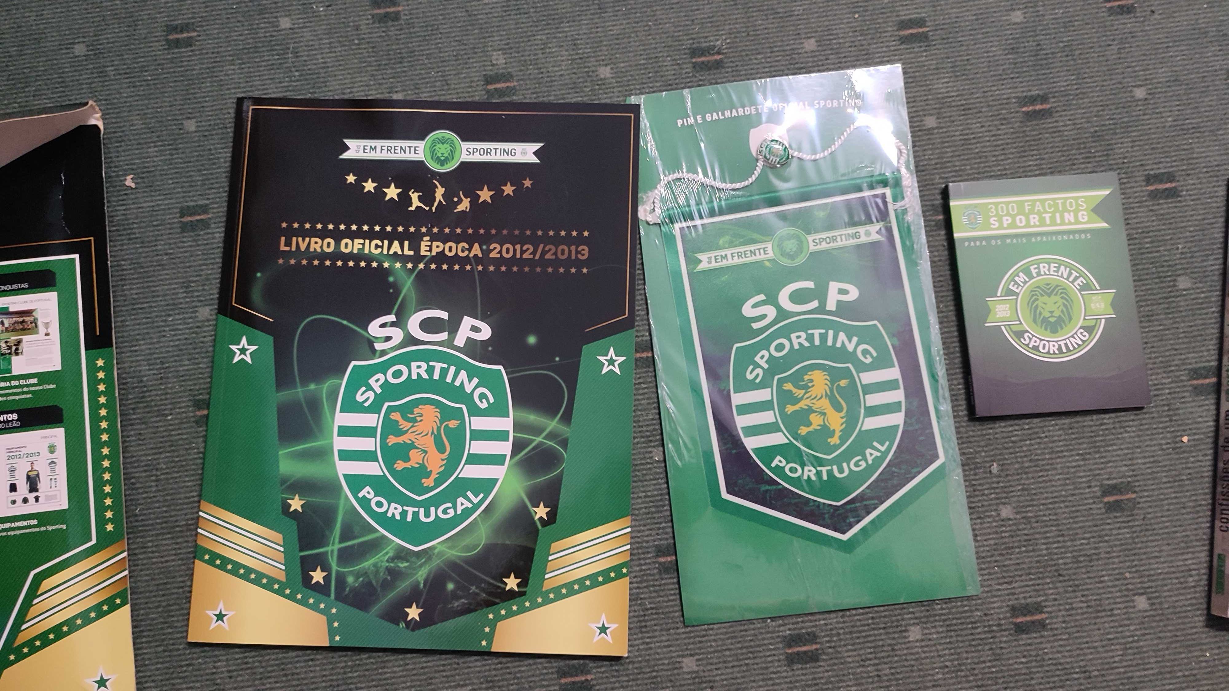 Sporting-Conjunto Oficial Época 2012/13 +Livro Confissões de um Sporti