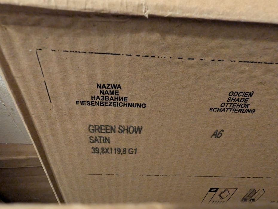 Opoczno Płytki ścienne GREEN SHOW structure & white
