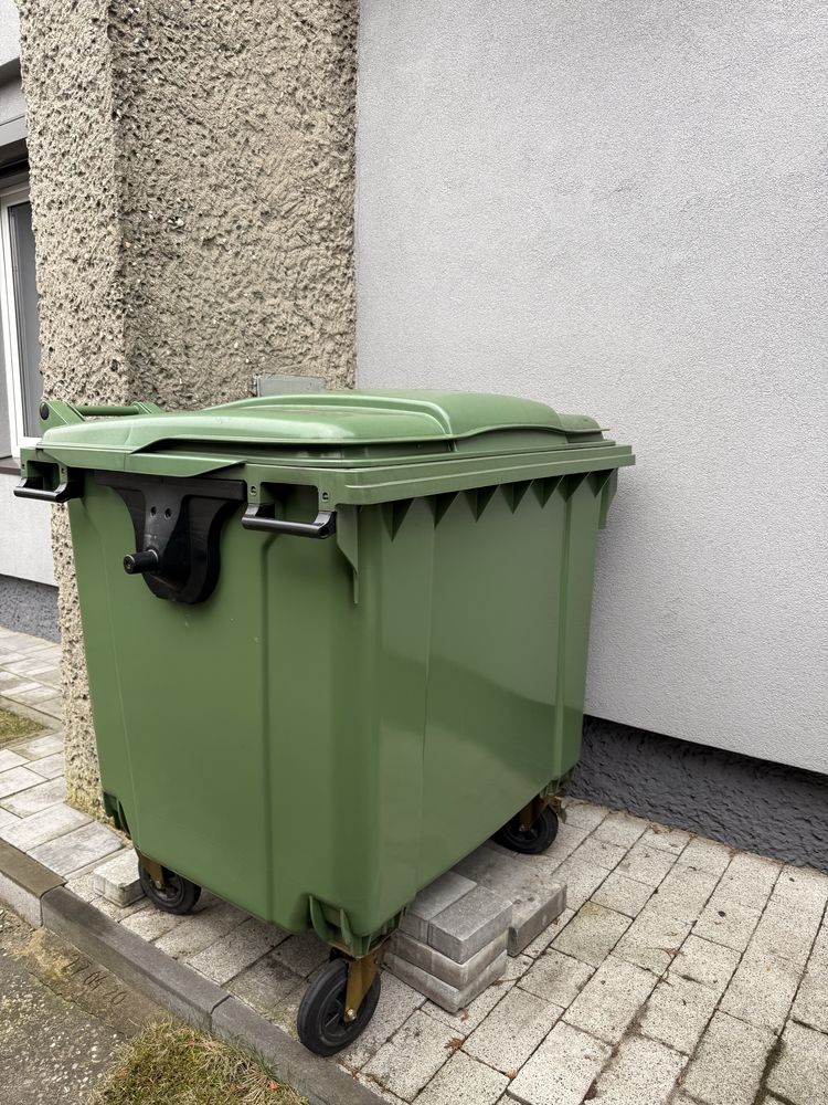 Pojemnik, kontener, kubeł zielony 1100l