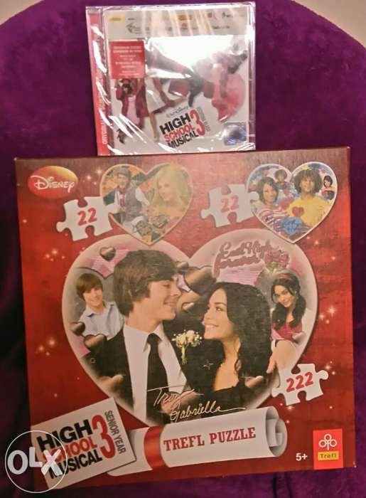 NOWA Płyta CD z muzyką z filmu HSM3 + puzzle HSM3