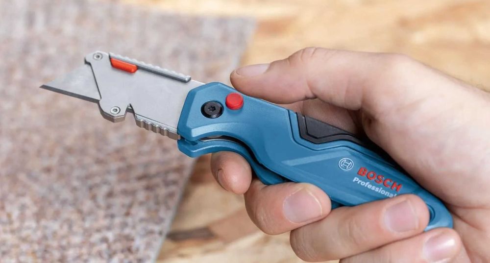 NOWY Nóż składany z ostrz. trapezowym SK5 BOSCH Professional +3 ostrza