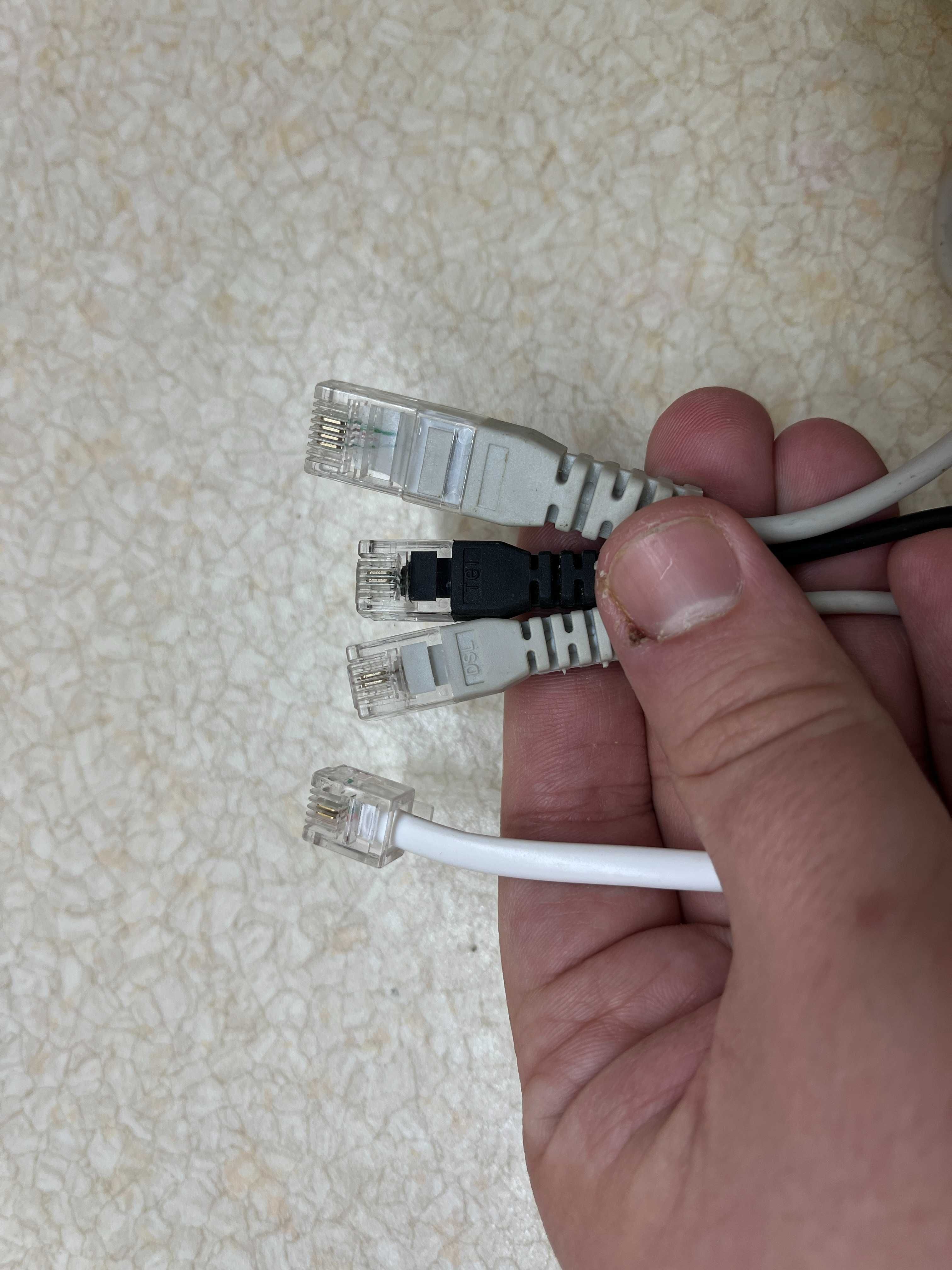 Сплітер DSL tel modem adsl провід 4м