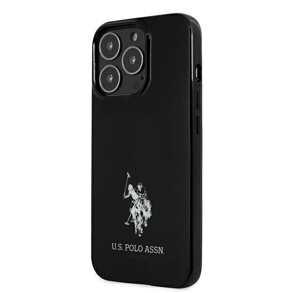 U.S. Polo Assn. Etui iPhone 13 Pro / 13 6,1" TPU Czarny Horses Logo