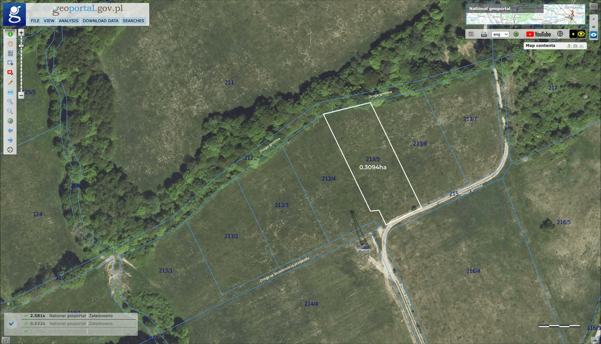 Działka rekreacyjna - Wujskie k. Sanoka, | Bieszczady | cisza i natura