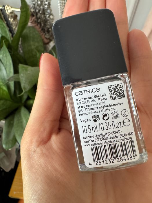 Catrice power gel baza top Coat maxi 2w1 nabłyszczanie utrwalacz