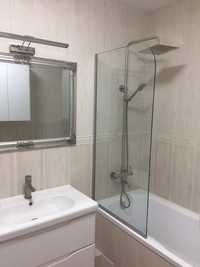 Стеклянная шторка в душ 8мм, душовая кабинка, каленное стекло в ванную