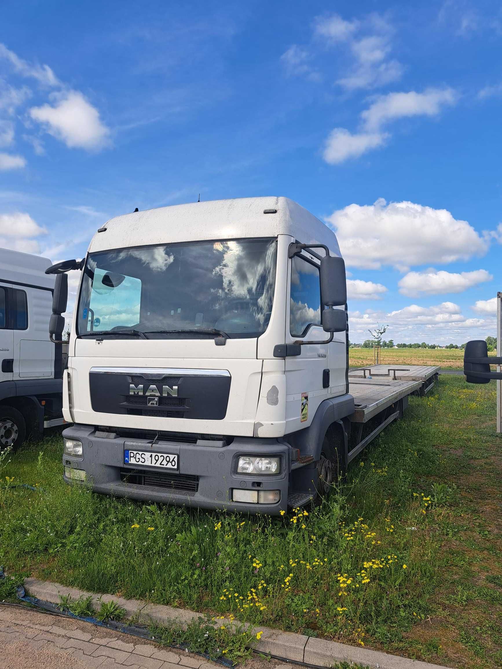 Man TGL 8.220 4x2 zestaw z przyczepą