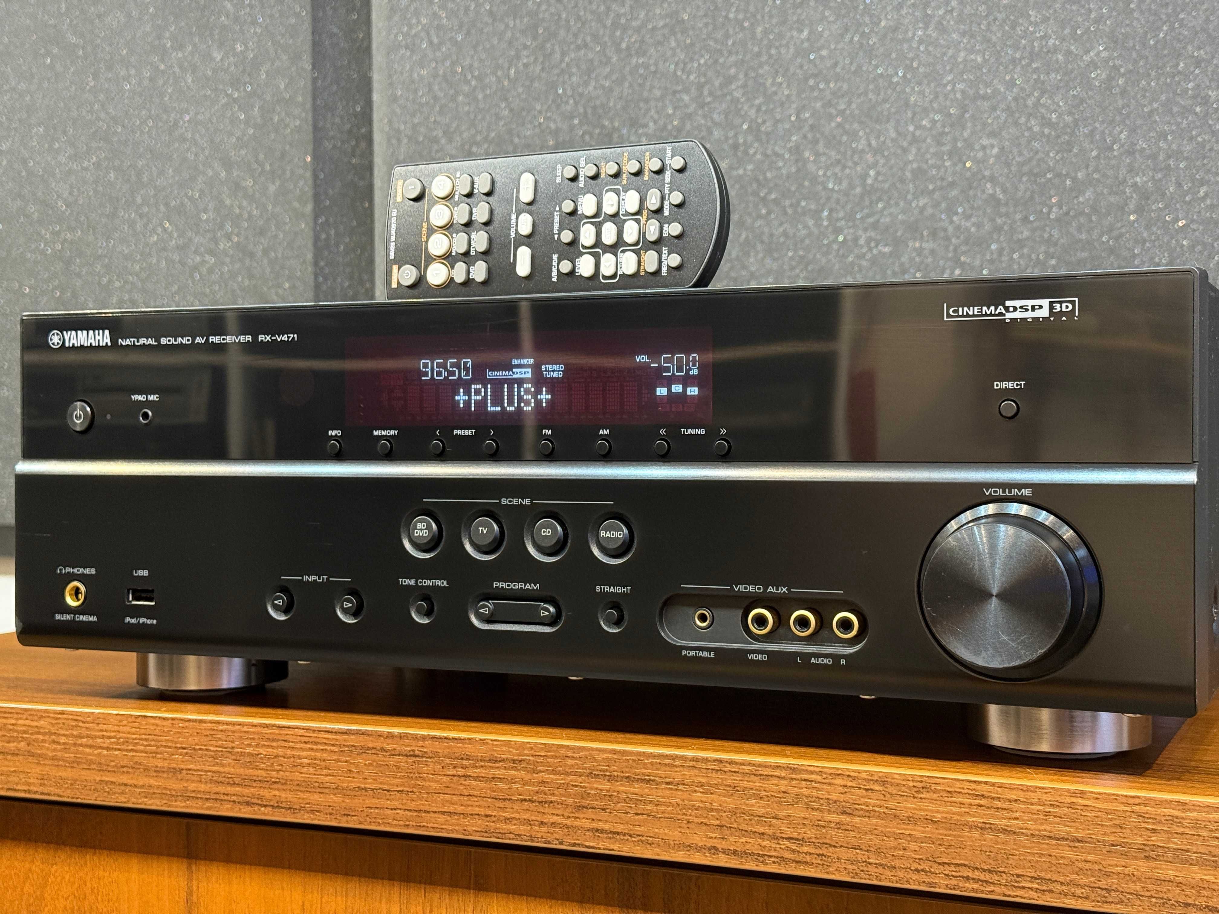 Amplituner 5.1 - YAMAHA RX-V471 +Pilot - Bluetooth USB Optical HDMI