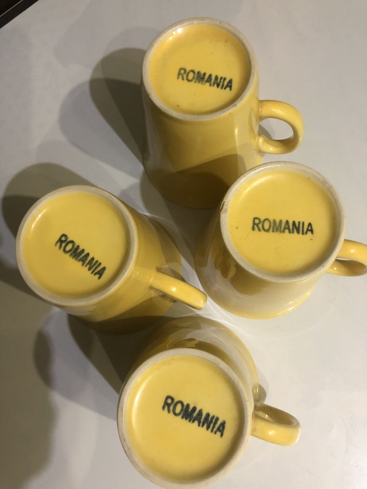 Чашки желтые