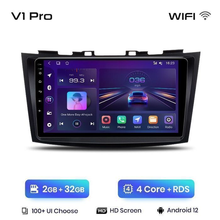 Radio nawigacja Suzuki Swift 2011 - 2017 Android 2GB 32GB