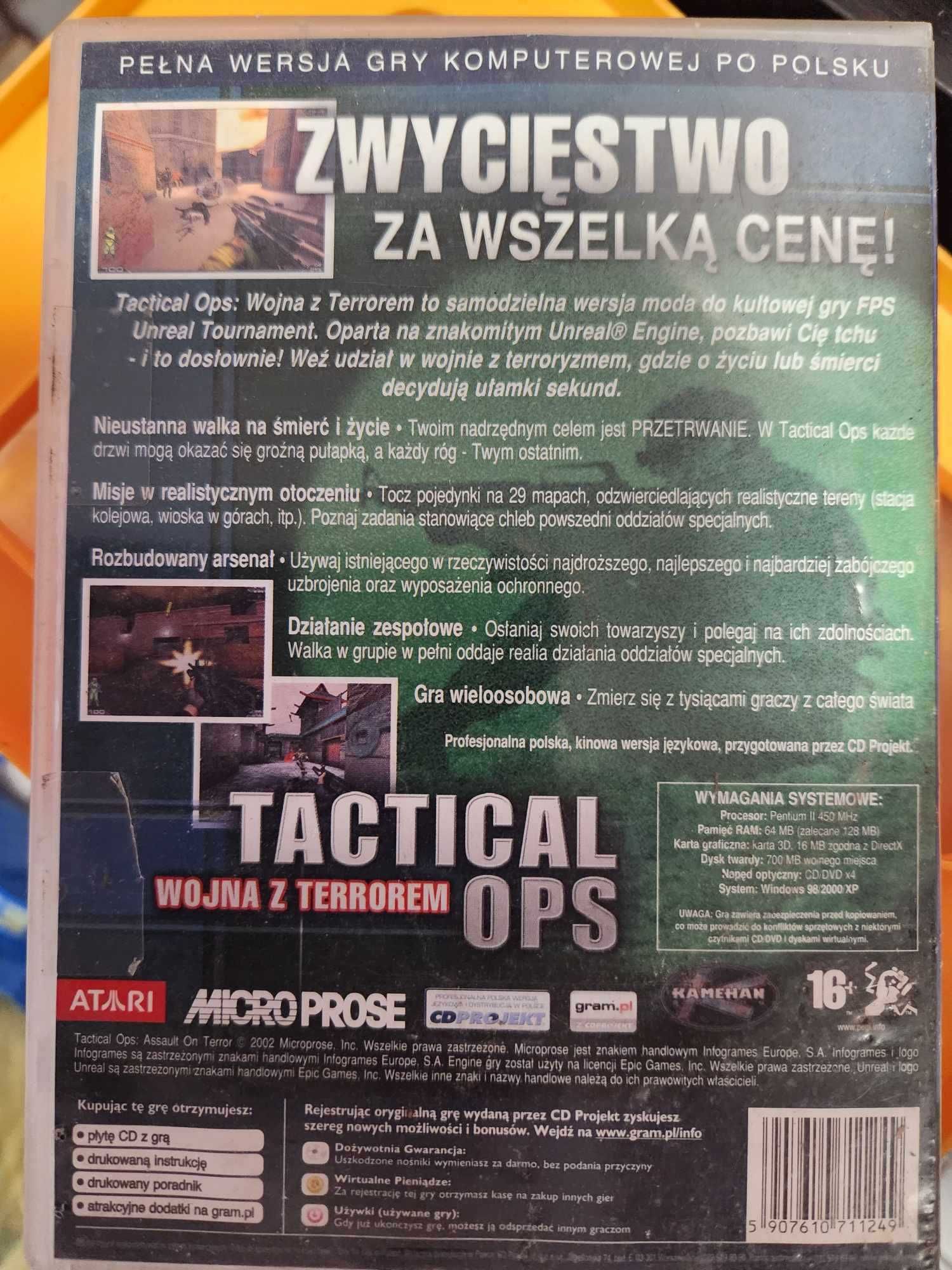 Tactical OPS wojna z terrorem PC CD-ROM PL extra klasyka gier komputer