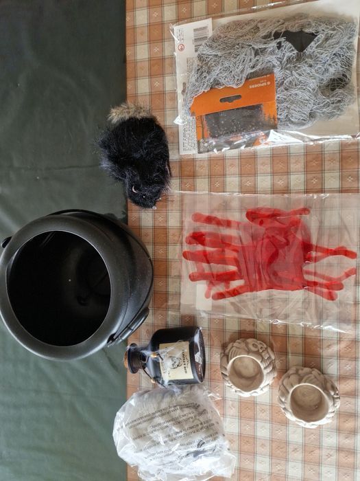 Conjunto de decorações de Halloween