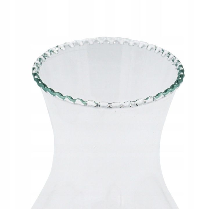 stylowa szklana lampa naftowa z knotem 550ml /34cm