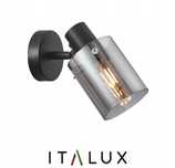 Kinkiet lampa ścienna Italux Sardo SPL-5581-1-BK-SG 1x40W E14 czarny