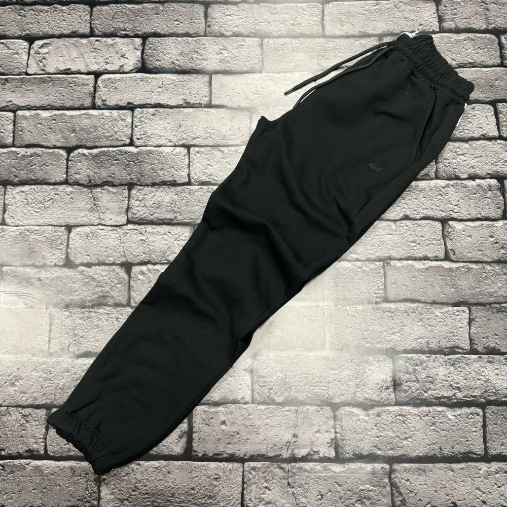 NEW COLLECTION 2024 мужские чорние спортивные штаны от Lacoste s-xxl
