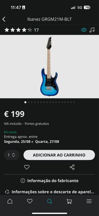 Vendo duas guitarras em separado
