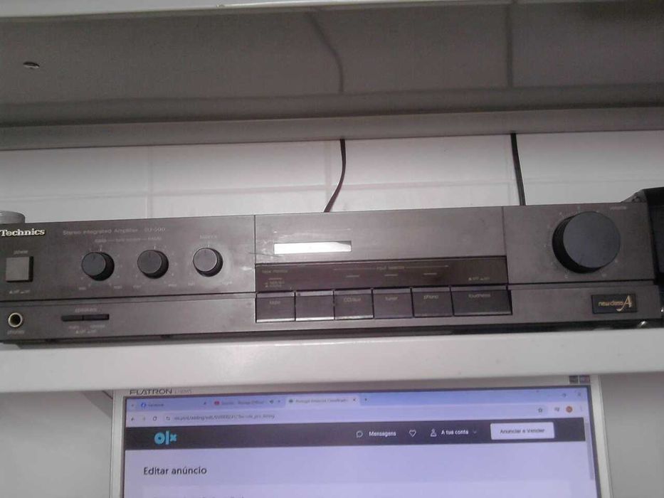 amplificador vintage technics su500 excelente som e estado