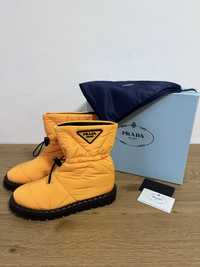 Buty damskie Prada puffer pillow orange zima