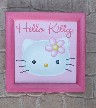 Quadro Hello Kitty, cor-de-rosa