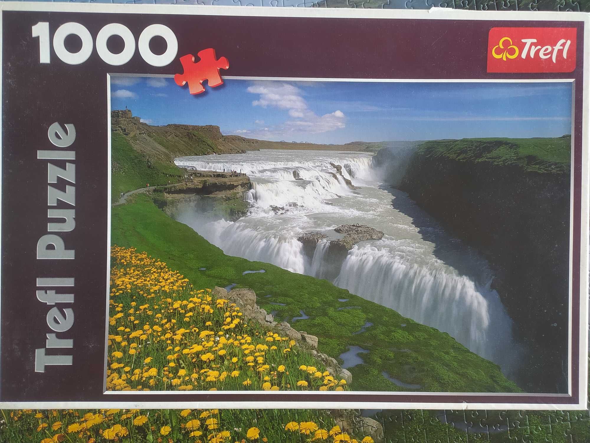 Puzzle Trefl 1000 elementów Złote Wodospady