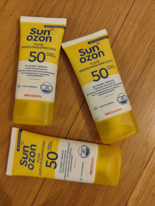Krem do twarzy z filtrem Spf 50 Sun Ozon nowy