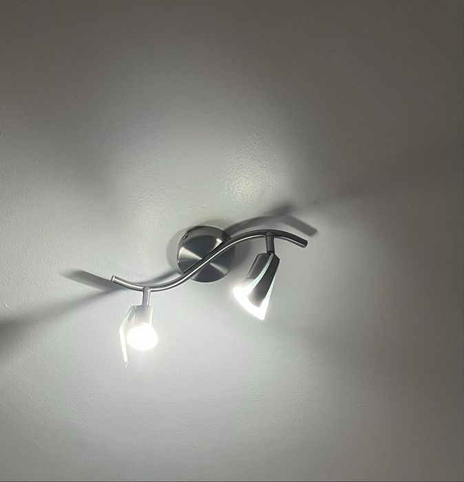 Candeeiros de tecto e mesa led aço inoxidavel