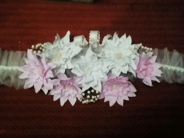 цветы украшение для свадебной машины из фоамирана,ручная работа