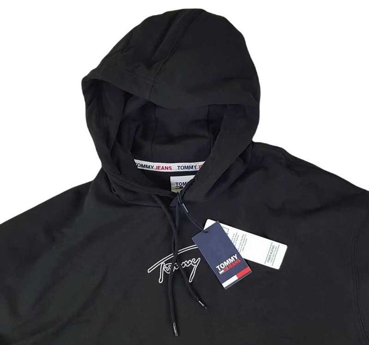 Tommy Hilfiger męska bluza z kapturem Tommy Jeans -Relaxed czarna -XXL