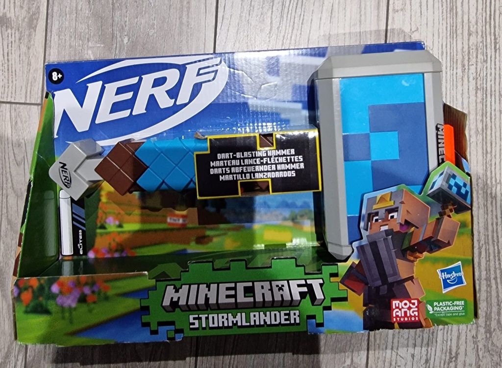 Wyrzutnia Nerf Minecraft Stormlander Młot