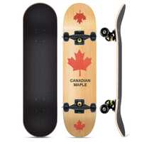 Трюковый скейтборд канадский клён 7 слоев 80×20 (натуральное дерево)