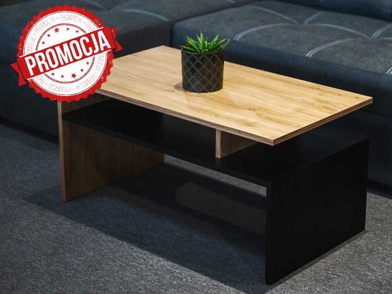 STOLIK Trebia Czarny Dąb Kawowy Ława Nowoczesny | WYPRZEDAŻ -20%