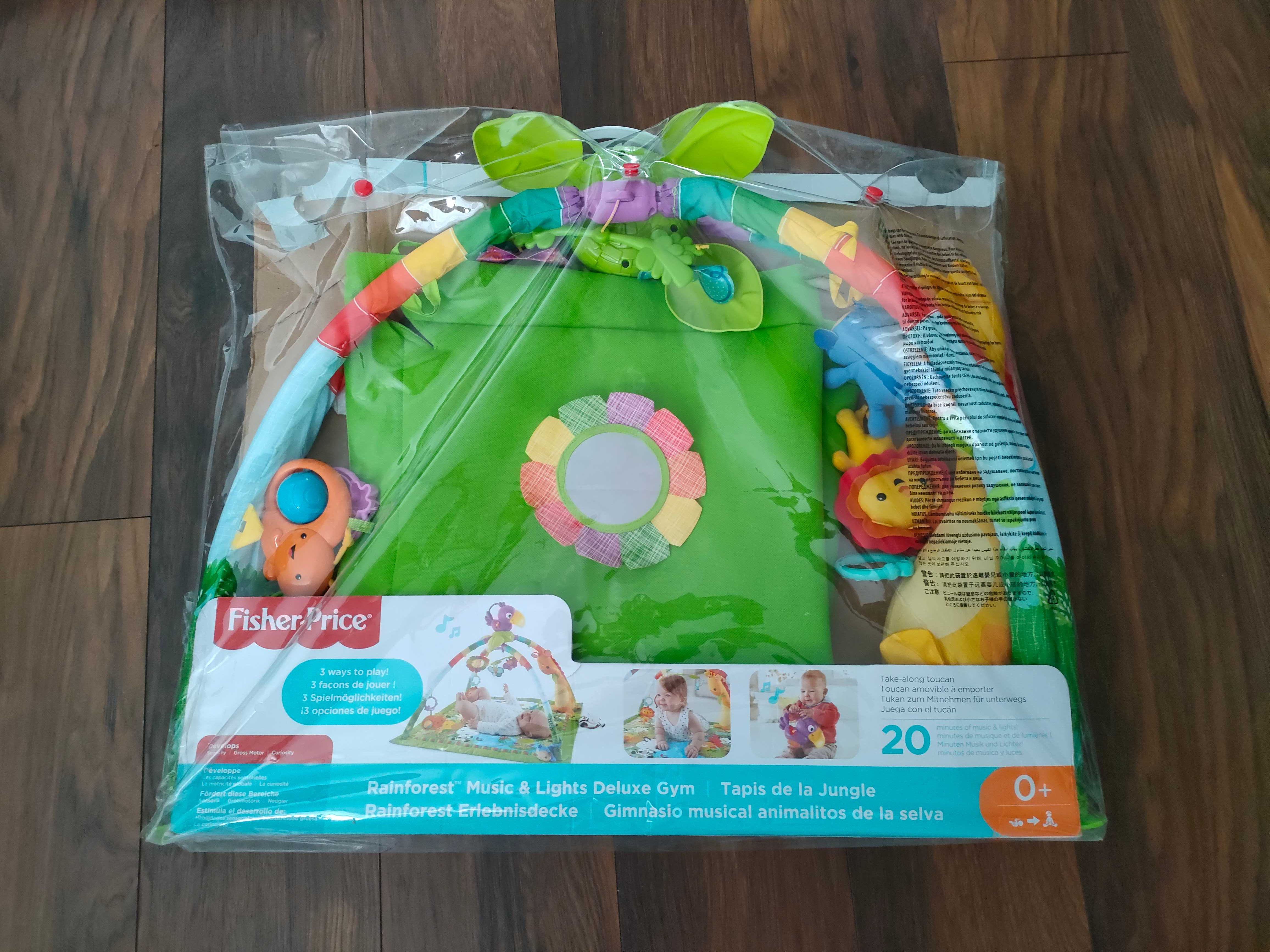 Mata edukacyjna sensoryczna Fisher Price rainforest